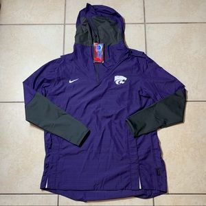 Nike Kansas State Wildcats Hooded Quarter Zip Pullover